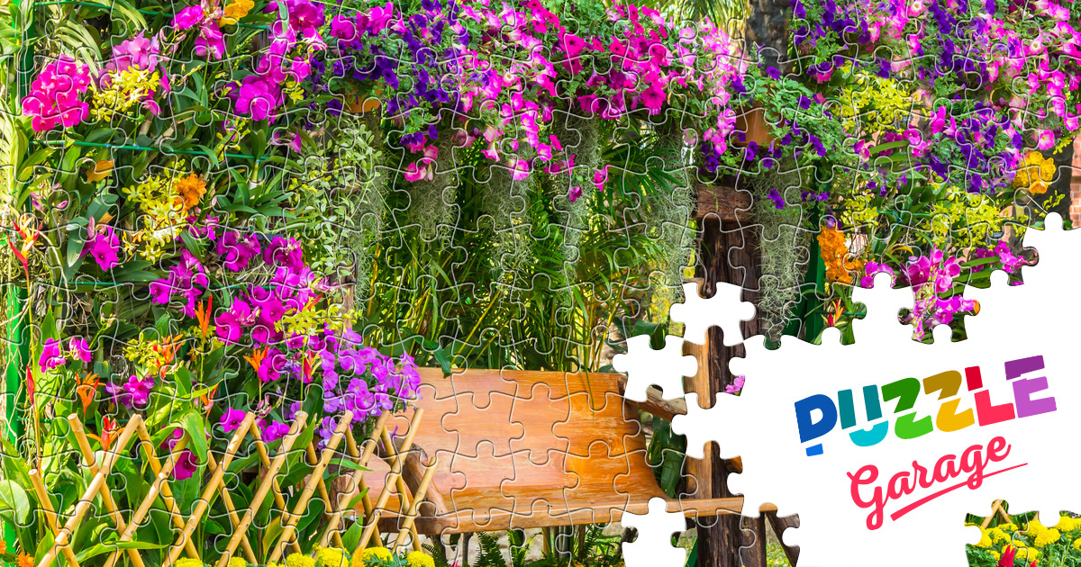 Blooming garden Jigsaw Puzzle (Plants, Flowers) | Puzzle Garage