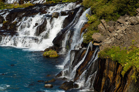 Hreinfossar-watervallen