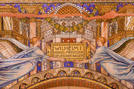 Colorful mosaic in the Kaiser Wilhelm Memorial Church