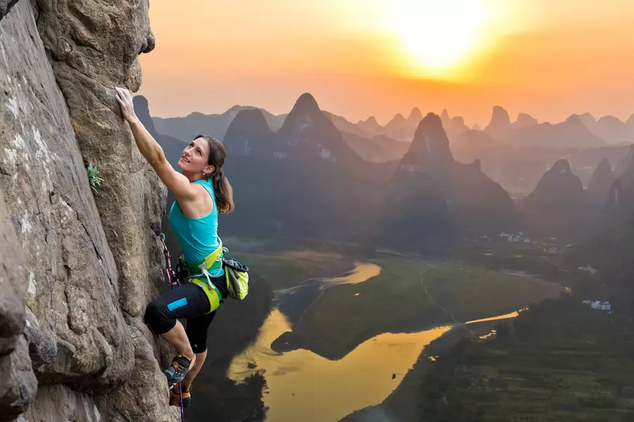 Silhouette de sportive