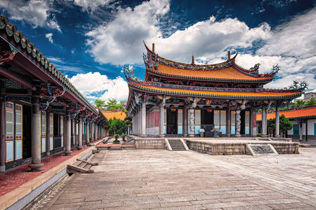 Tajpejben a Dalongdong Bao'an templom