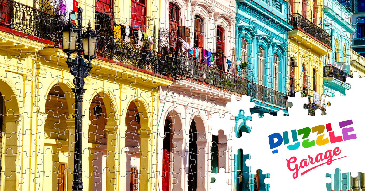 Colonial buildings in Old Havana Jigsaw Puzzle (Countries, Cuba ...
