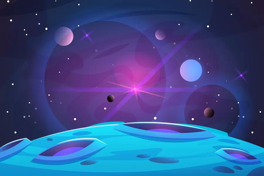 Planeten im Weltraum