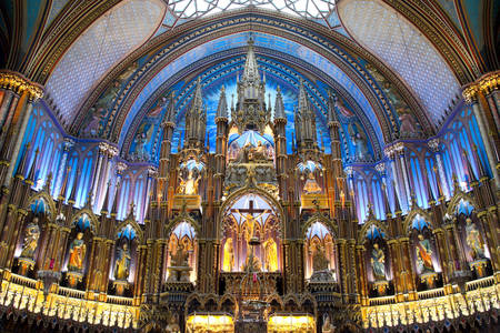 Altar of the Basilica of Notre Dame de Montreal