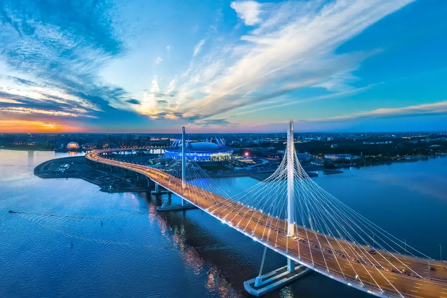 Bridge over the Petrovsky fairway