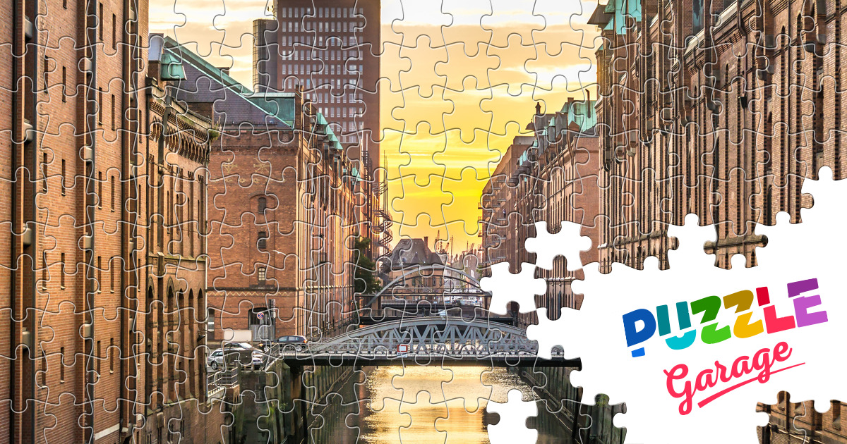 Hamburg canals Jigsaw Puzzle (Countries, Germany) Puzzle Garage