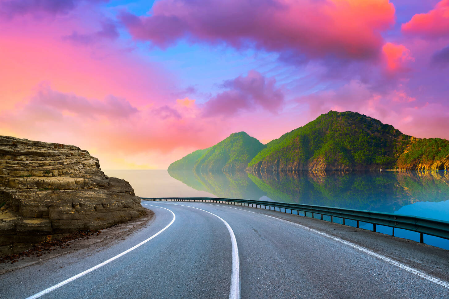 Road to the coast Jigsaw Puzzle (Architecture, Roads) Puzzle Garage