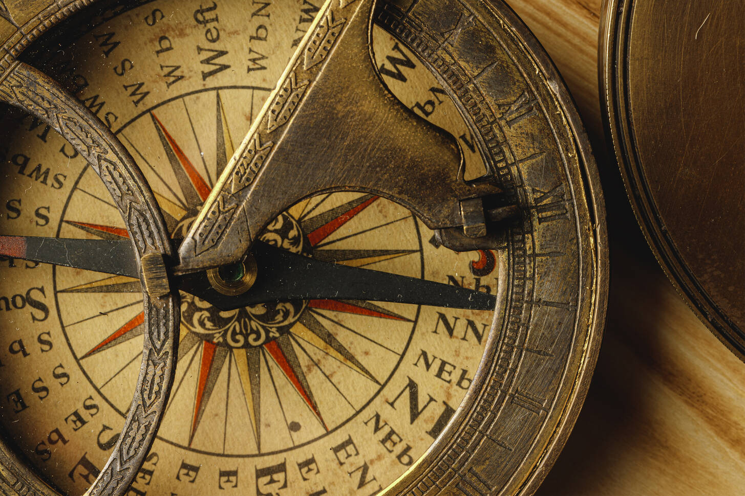 Close-up of an old compass Jigsaw Puzzle (History, Antique) | Puzzle Garage