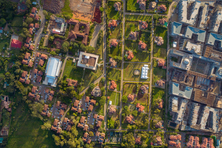 Nairobi aerial view