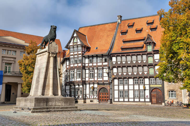 Statua del leone a Braunschweig