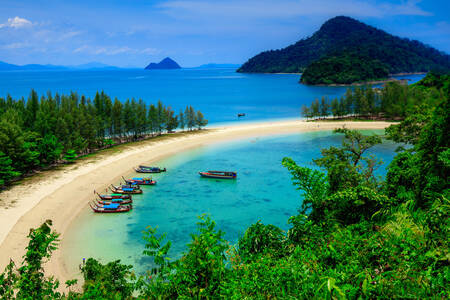 Strand i Rayong, Thailand