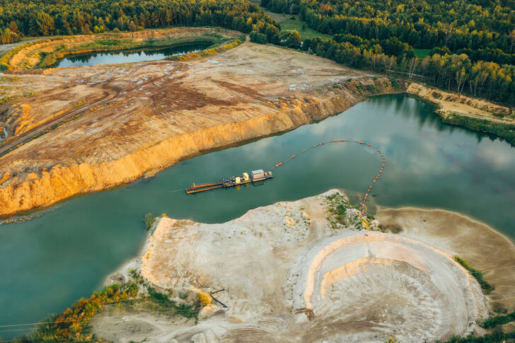 View of the quarries Jigsaw Puzzle (Other, Aerial view) | Puzzle Garage