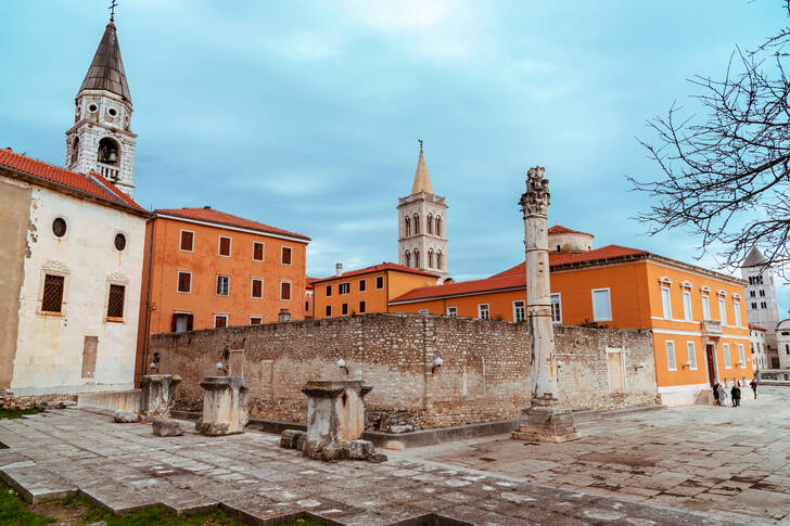 Plads i centrum af Zadar
