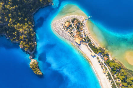 Modrá laguna v Oludeniz