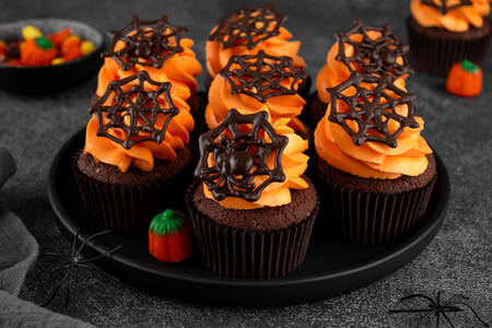 Halloween Chocolate Cupcakes
