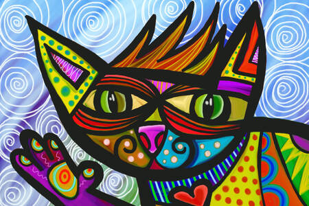 Gatinho abstrato