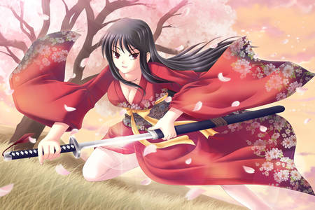 Samurai-Mädchen