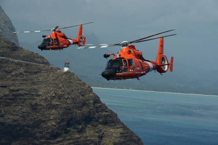 Hubschrauber der Küstenwache