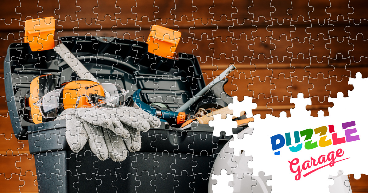 Builder toolbox Jigsaw Puzzle (Stuff, Tools) Puzzle Garage