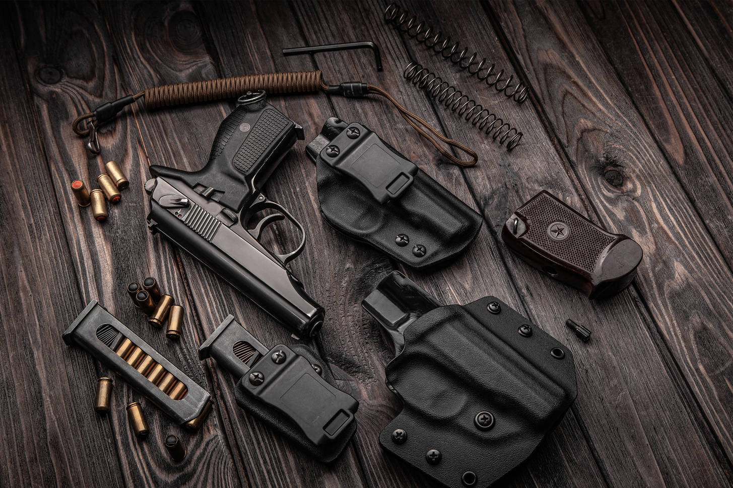 Pistol with ammo and accessories Jigsaw Puzzle (Stuff, Weapons