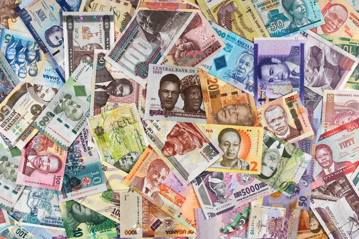 Collection of African banknotes