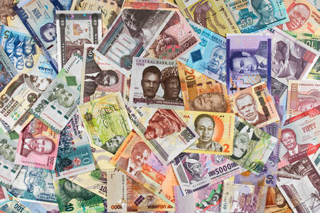 Collection of African banknotes