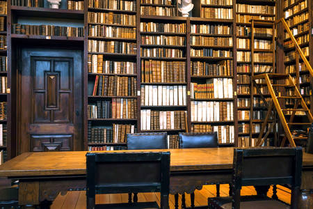 Old Library in the Museum of Plantin-Moretus