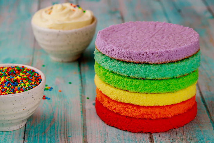 Rainbow cake cakes