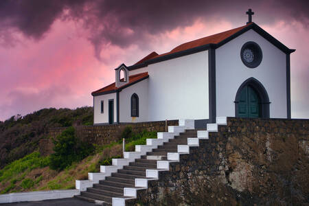 Kaplnka na ostrove Faial