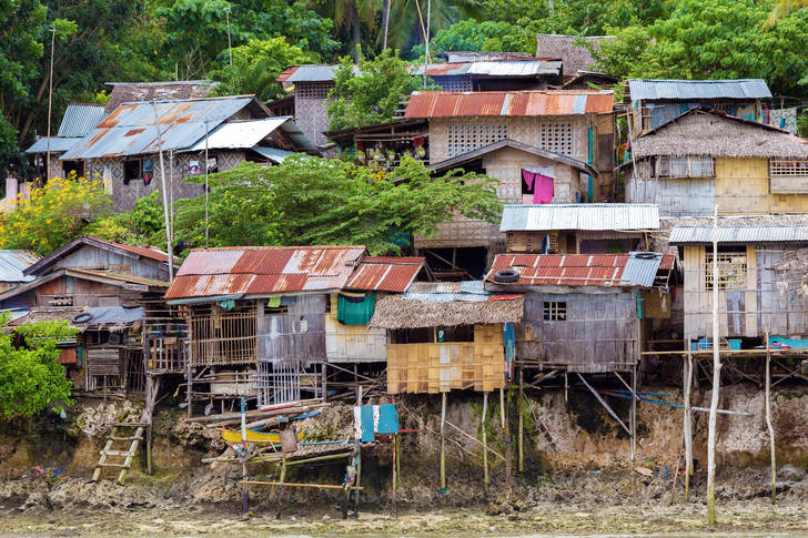 Σκουπίδια σπίτια στις Φιλιππίνες