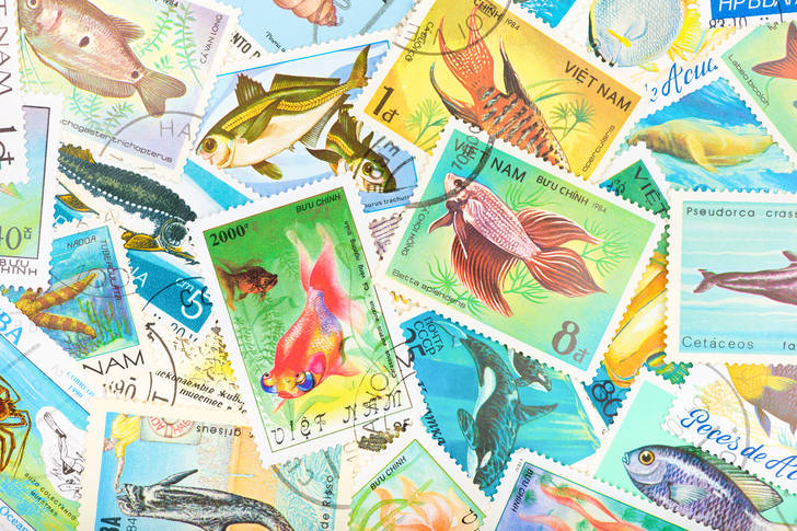 Старые почтовые марки