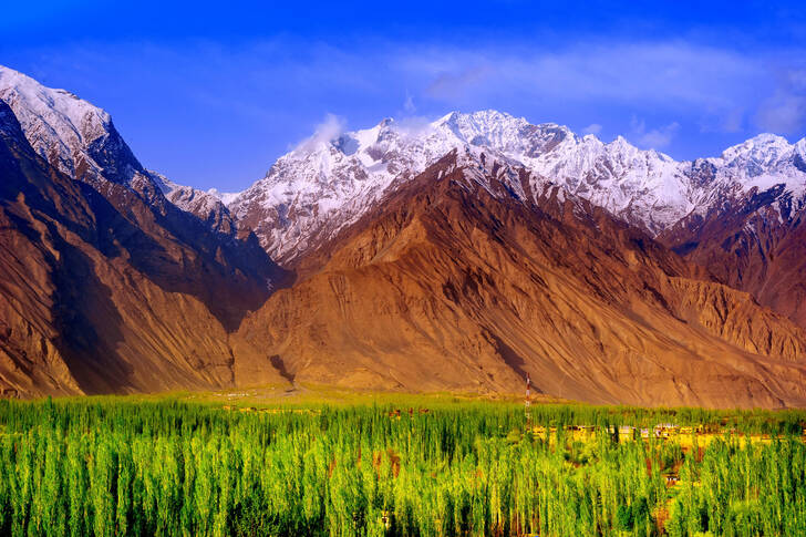 Valley in the mountains of Pakistan