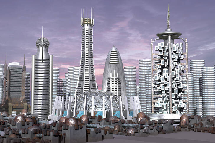 Grattacieli futuristici