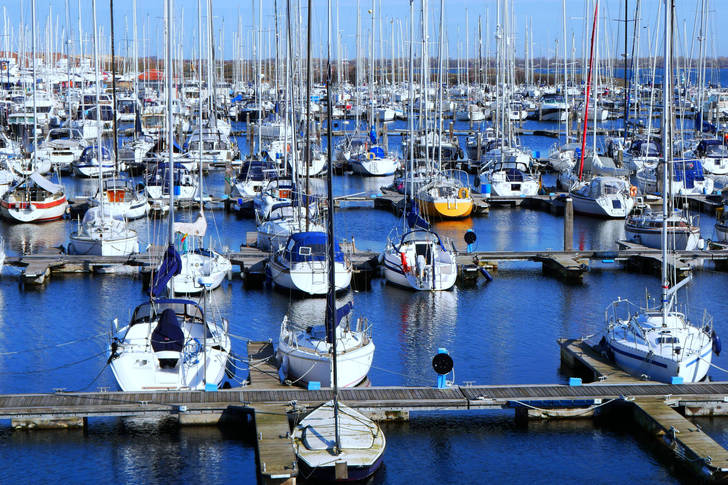 Harbor with boats