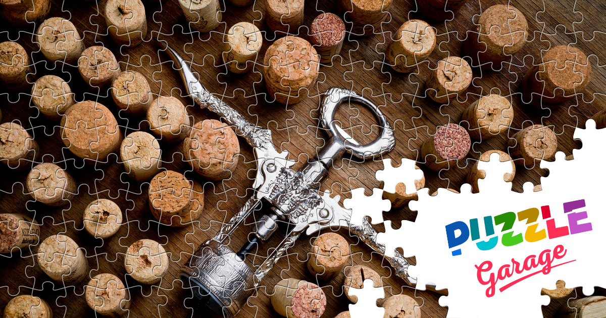 Corkscrew and wine corks Jigsaw Puzzle (Stuff, Tools) Puzzle Garage