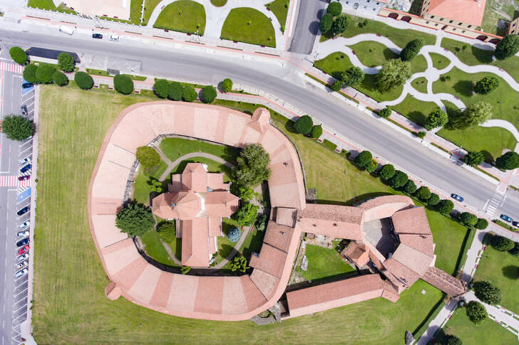 Aerial view of Preimer Church