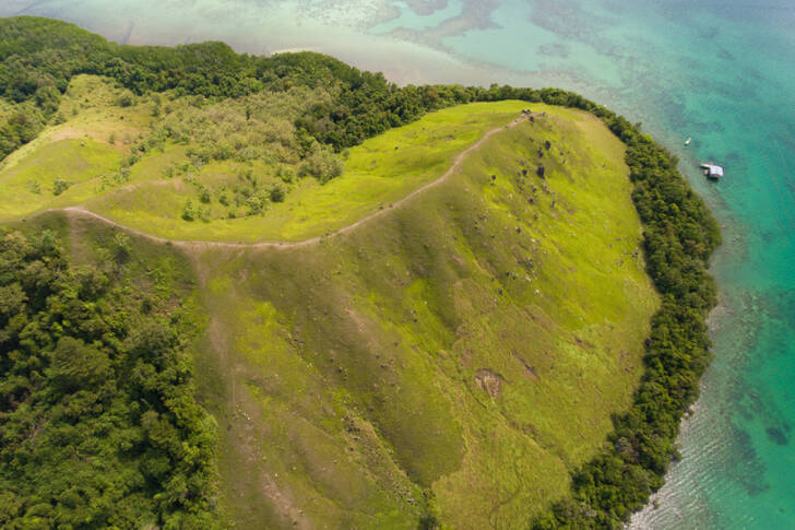 Vista aérea da Ilha Timbun Mata