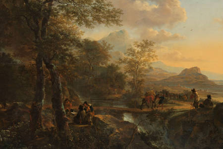Jan Both: "Italian Landscape with a Draughtsman"