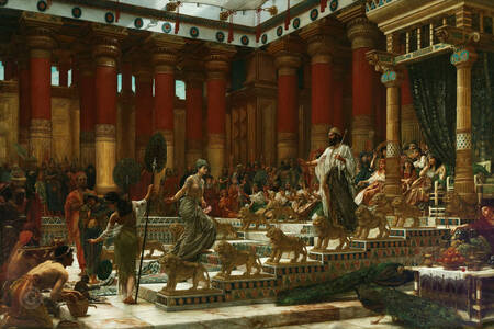Edward John Poynter: Der Besuch der Königin von Saba bei König Salomo