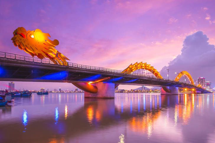 Pont du Dragon à Da Nang