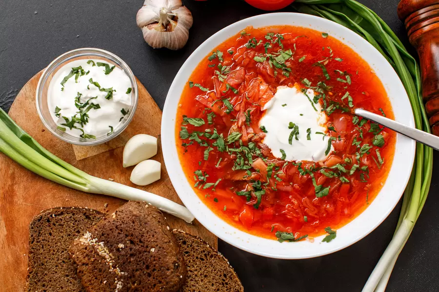 Tradisjonell ukrainsk borscht