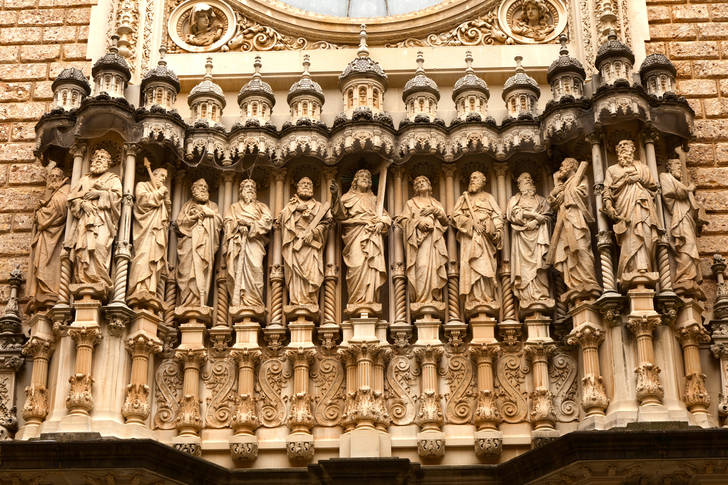 Facade of Montserrat Monastery