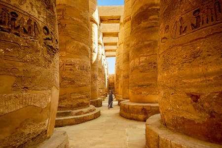 Kolumner i Karnak-templet