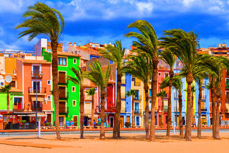 The colorful town of Villajoyosa