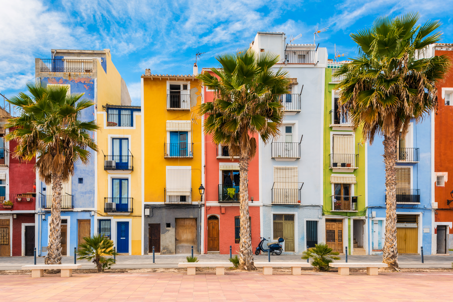 Het kleurrijke stadje Villajoyosa