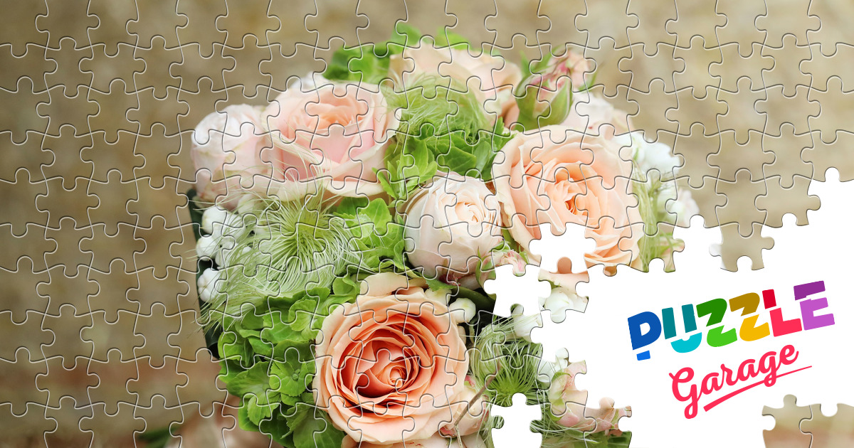 Beautiful bridal bouquet Jigsaw Puzzle (Holidays, Wedding) | Puzzle Garage