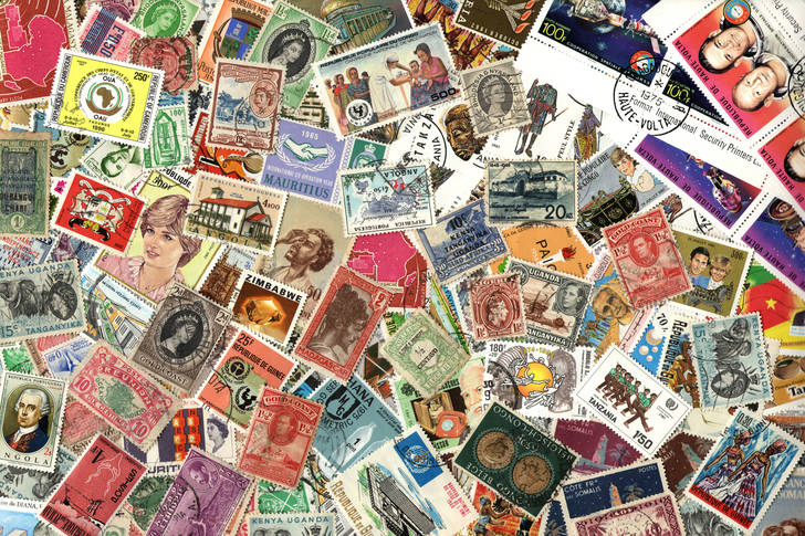 Antique stamps from different countries