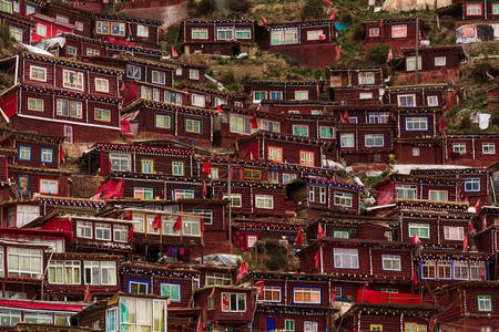 Domy w Seda Umin Buddhist College
