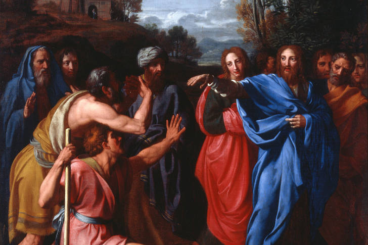Nicolas Colombel: "Christ Heals the Blind"