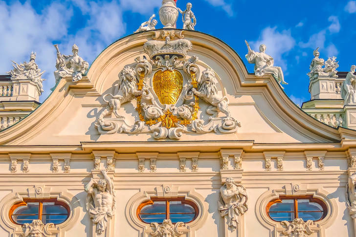 Belvedere façade in Vienna